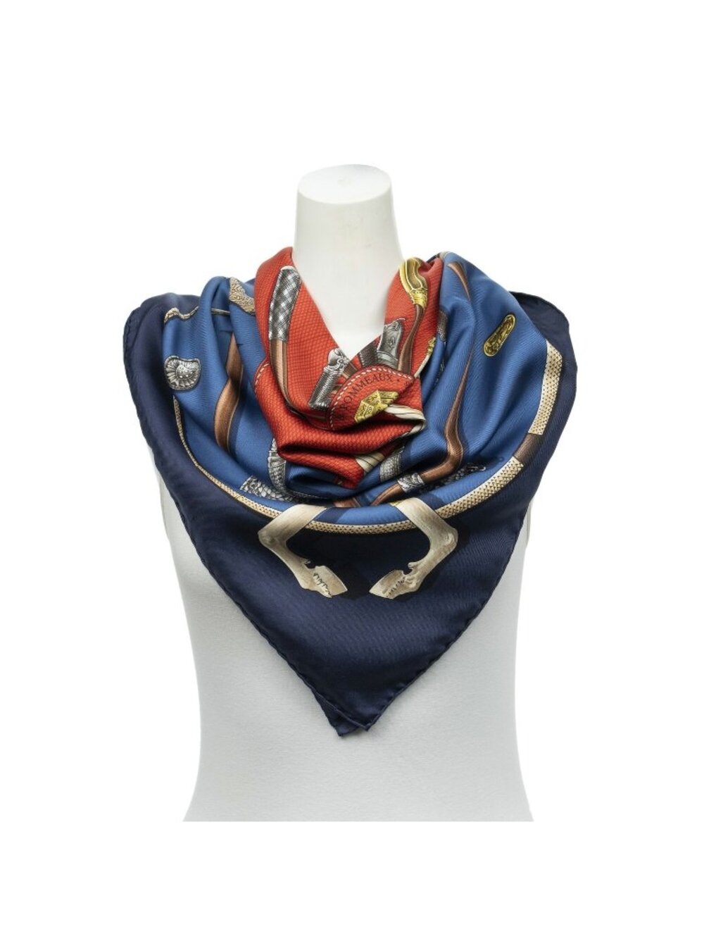 Hermes Scarf Navy